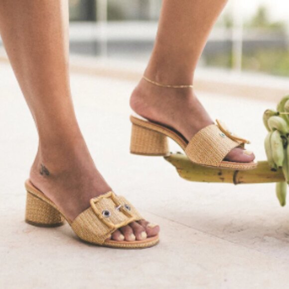 NEW DOLCE VITA Made In Brazil Lucey Heeled Sandals warm natural 252 3M2 - Picture 2 of 12